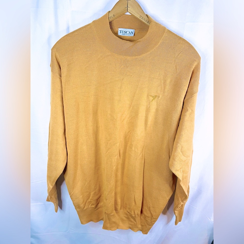 tuscan sweater men's xl merino blend made in italy soft baggy loose minimalist
